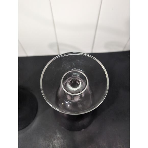 Cristal D'Arques-Durand Amethyst Wine Glasses, Set of 2, Vintage Purple Stemware - Picture 7 of 9